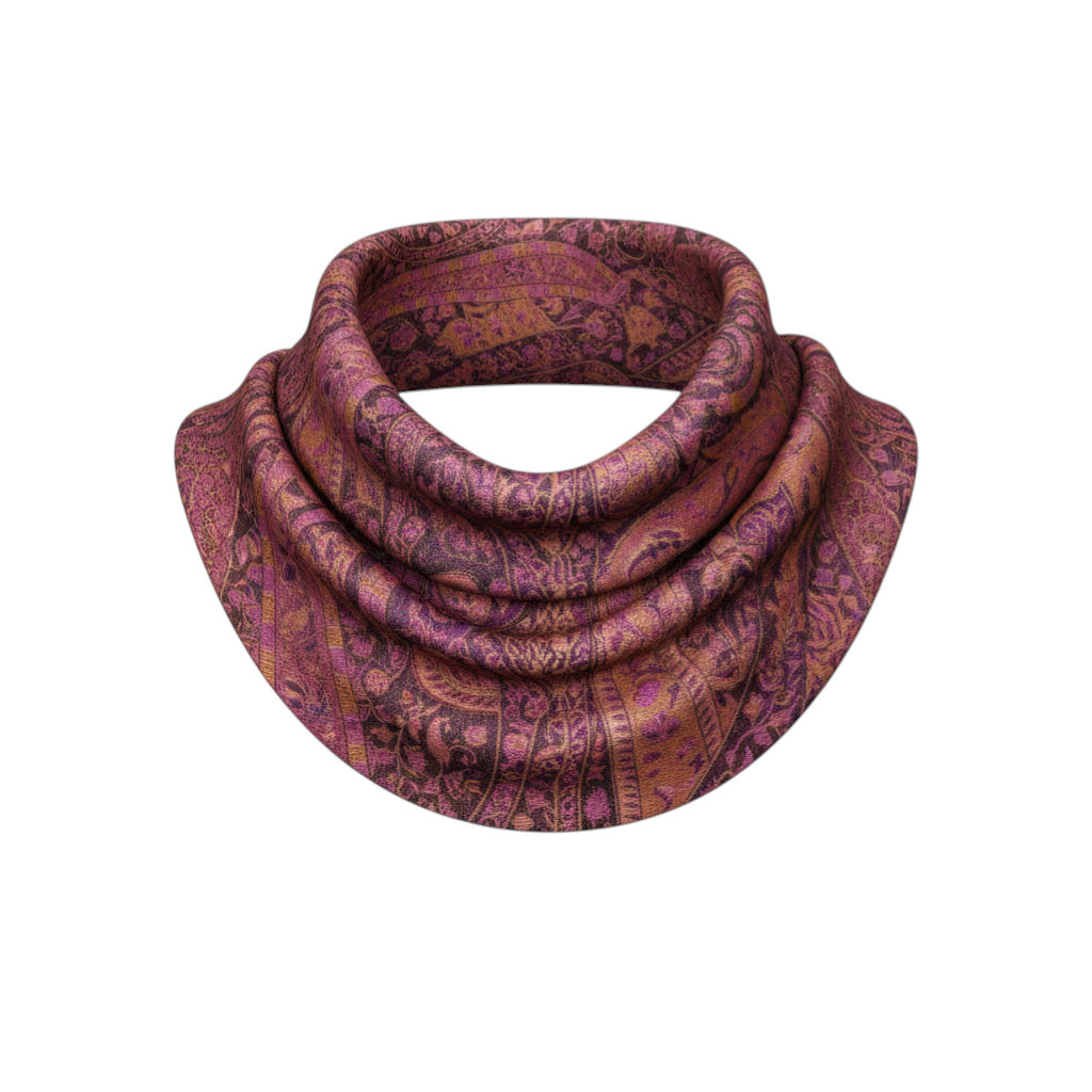 Black/Copper Super Silk Scarf